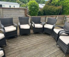 8 seater table and chairs