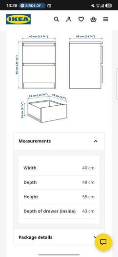 IKEA Malm Drawers