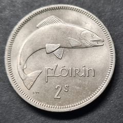 Fantastic Ireland 1966 Florin Unc coin