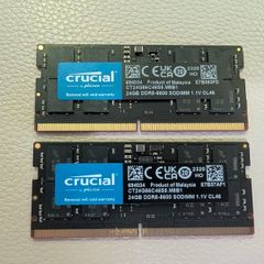 Crucial 48gb Kit (2x24gb) Ddr5-5600 Sodimm Ct24g56c46s5