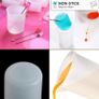 10 Pcs 100ml Silicone Measuring Cups,Precise Scale Squeeze and Pour Liquid Measure Cup for Handmade Craft Resin DIY Glue Tools Non-Stick Mixing Cups (FREE POSTAGE) Image 7