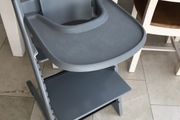 Grey stokke high chair