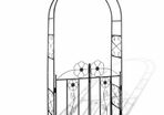 Metal Garden Arch With Gate Outdoor Climbing Plants - FREE DELIVERY NATIONWIDE