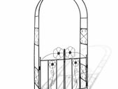 Metal Garden Arch With Gate Outdoor Climbing Plants - FREE DELIVERY NATIONWIDE