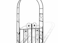 main image for ad Metal Garden Arch With Gate Outdoor Climbing Plants - FREE DELIVERY NATIONWIDE