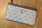 Michael Kors Beige &amp; Gold Card Case / Small Purse