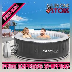 Inflatable Hot Tub Spa 2022 Model Outdoor Bubble Hot Tub 2 6 Person Capacity Quick Heating (FREE SHIPPING)