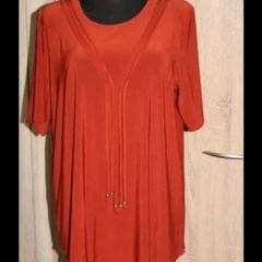 Red brick top size UK18 EU46 Postage included