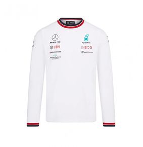 BNWT Mercedes AMG Petronas Formula One Team - Official Formula 1 Merchandise - 2022 Team Long Sleeve T-Shirt - White Unisex size XS Free post