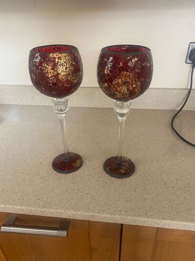 mosaic candle holders