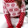 Women's Christmas sweater with snowflakes Image 3