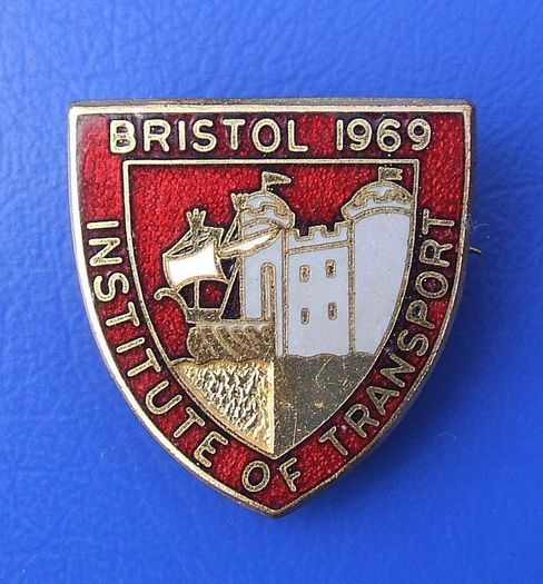 INSTITUTE OF TRANSPORT (1969 Annual Conference, Bristol) - attending delegate's badge