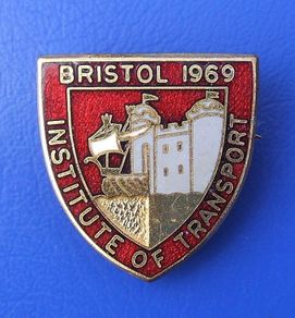 INSTITUTE OF TRANSPORT (1969 Annual Conference, Bristol) - attending delegate's badge