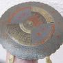 Vintage Perpetual Calendar 75 Years- Round Brass Desktop Dial with Stand Image 6
