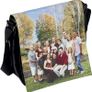 Personalised Large Shoulder Bag, Black / back to school stationery Image 2