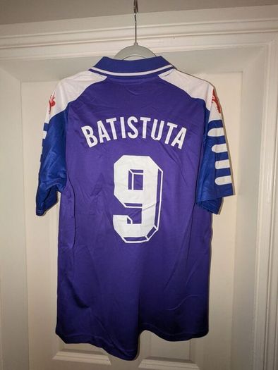 AC Fiorentina 1997/97 Retro Jersey, Gabriel Batistuta 9.