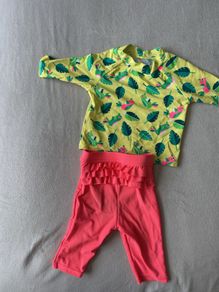 M&S 2 piece full body baby swimwear 9-12 months