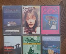 6 cassette lot billy joel , carpenters , steely dan , de dannan  , suzanne vega , they might be giants