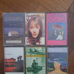 6 cassette lot billy joel , carpenters , steely dan , de dannan  , suzanne vega , they might be giants