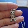 Vintage Silver Teddy bear Necklace Image 3