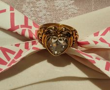 Lauren X Lynott Mary Claddagh  Crystal Ring