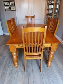 Dining table and chairs
