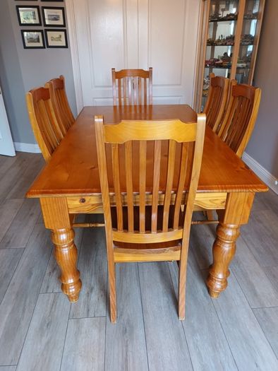 Dining table and chairs