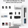 3-in-1 SD Card Reader with USB Adapter - Plug & Play Memory Card Viewer for Phones USB-C Type-C Connector Image 3