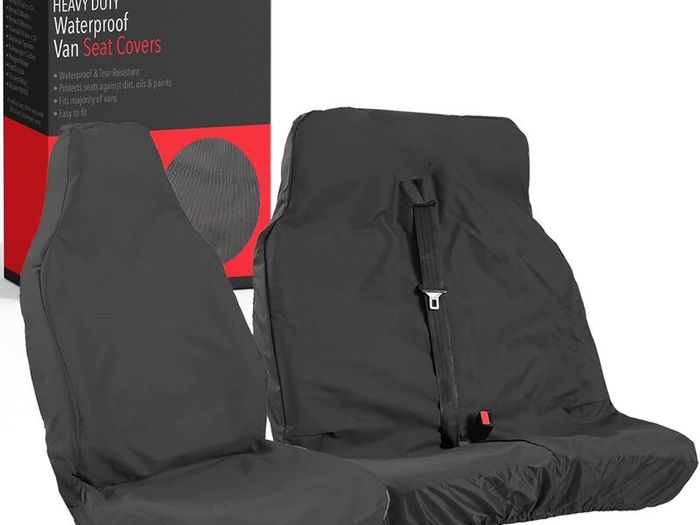 Universal Black Extra Heavy Duty Van Seat Covers Set