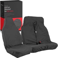Universal Black Extra Heavy Duty Van Seat Covers Set