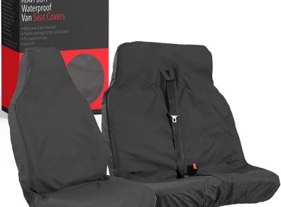 Universal Black Extra Heavy Duty Van Seat Covers Set