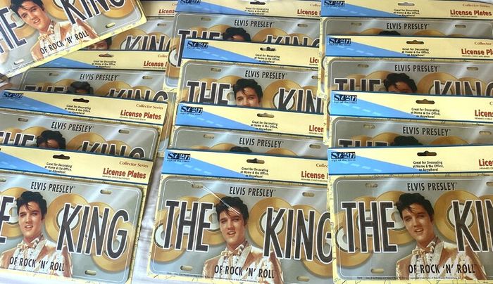 Elvis, Gold Disc License Plate, Free Post