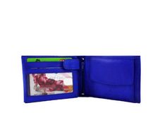 Men's Wallet - Blue - Genuine Leather