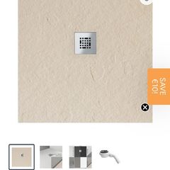 Slate Shower Tray 900x900 (Sand)