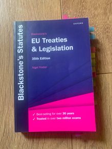 FE1 EU Law Blackstone EU Treaties and Legislation