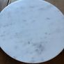 New 24cm diameter solid marble chopping board or cake plate Image 6