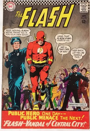 Flash #164 Vandal Of Central City - Silver Age (1966)