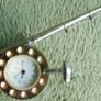 Vintage Fishing Rod & Reel Collectible Mini-Clock ,fresh battery, works fine Image 3