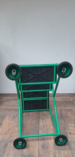 Mobile step ladder-3 steps/deep platform