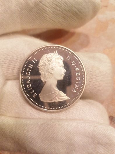 1987 Canada Silver Proof Dollar Coin