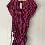 Zara pink and black houndstooth dress Image 2