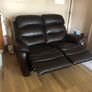 Two Seater Leather Recliner Sofa Image 4