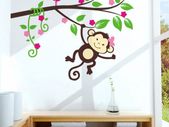 Nice Funny Kid's Room Nursery Monkey Wall Stickers