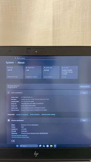HP ZBook Studio G5 4K | 32GB RAM | 2TB SSD | New Battery | Excellent Condition