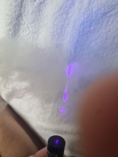 Strong (!!!) PURPLE laser pointer. 18+ (will need to check ID).