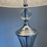 Tall silver and crystal lamp Image 7
