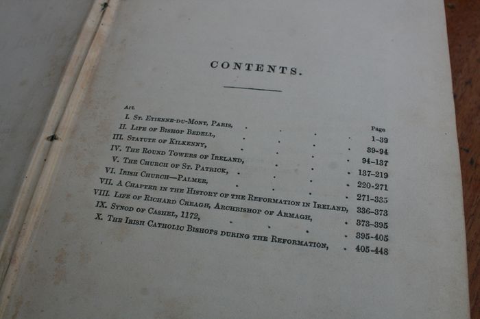 Dissertations chiefly on Irish Church History Kelly, Rev. Matthew (the late) - M'Carthy, Rev D. (ed) Published by James Duffy, Dublin, 1864