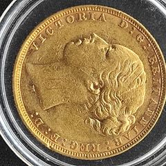 Gold coin Sovereign 1878