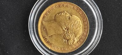 Gold coin Sovereign 1878