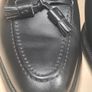 Mens Herring Fletcher Tasselled Rubber Sole Shoes Black Leather Slip On Size Uk 10.5 Eu 44.5 Image 5